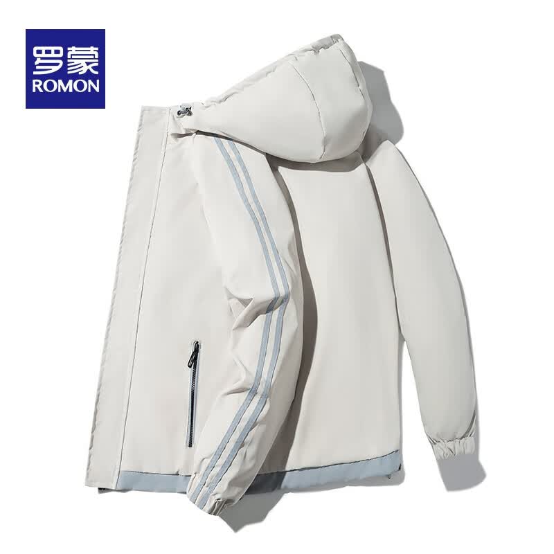 罗蒙（ROMON）罗蒙（ROMON）夹克外套男秋季新款时尚潮流休闲百搭高品质夹克HT 卡其 XL属于什么档次？