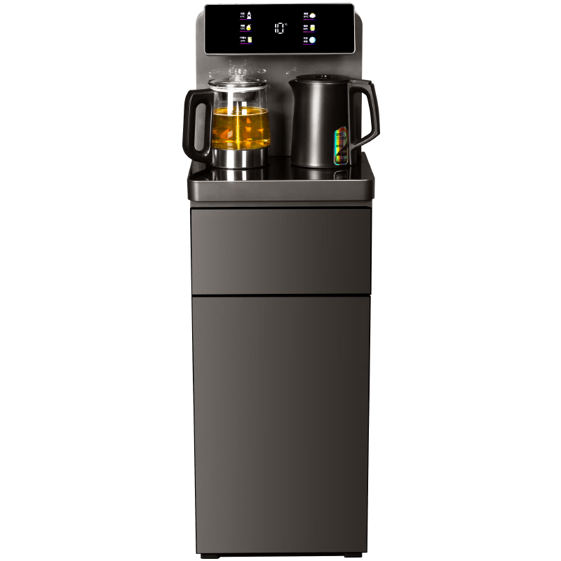 司邁特（SMARTEM）茶吧機(jī)家用2025年新款燒水煮茶一體機(jī)智能語(yǔ)音下置式防溢出飲水機(jī)冰熱兩用多功能遙控雙出水 S7-D深灰色【噴淋煮茶+語(yǔ)音】 冷熱型