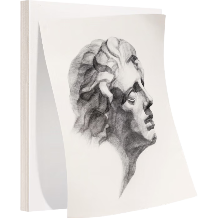 得力（deli）素描纸160g-A3-50张(袋)手绘临摹学生用初学者铅画纸绘画涂鸦美院