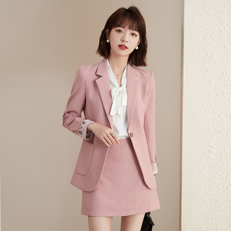 manon messiant西装套装女播音艺考服装主持人正装气质