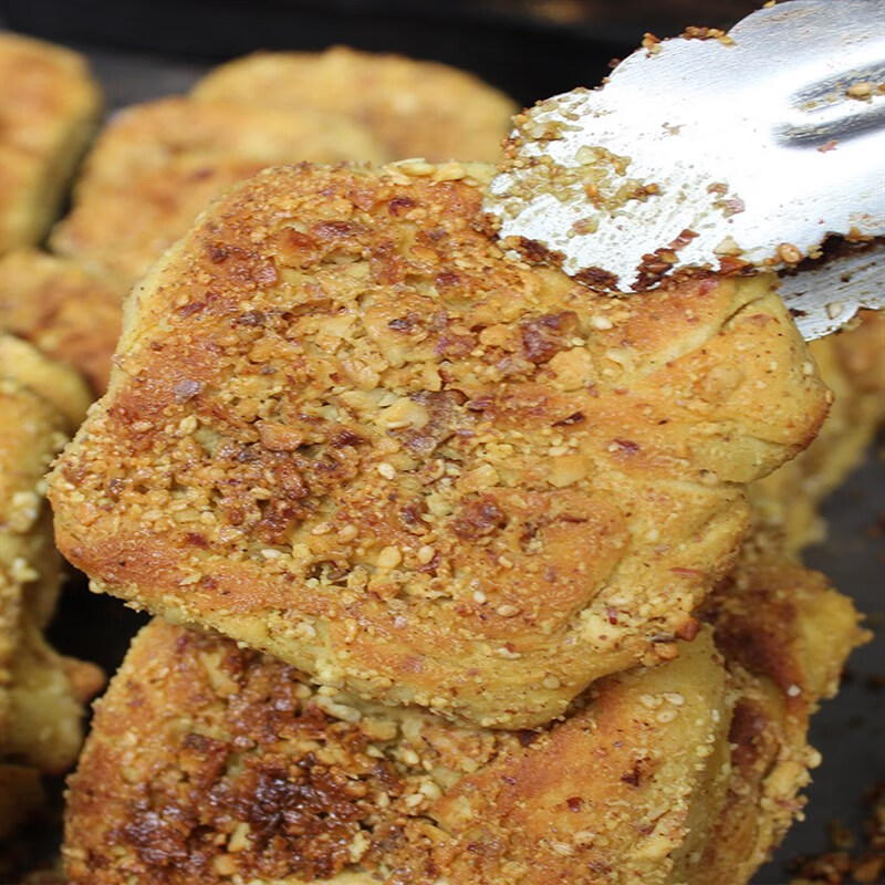 蕴召宁强核桃馍陕西汉中特色小吃核桃饼手工核桃花生馍现做现发10 传