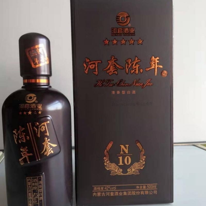 河套老窖 500ml 五星阵年n10 42度 浓香型纯粮内有礼品袋 500ml*6瓶