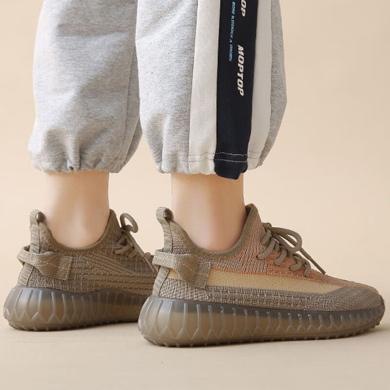 零度闽立发范思哲2024新款轻奢情侣椰子鞋轻便透气飞织运动鞋男女网面