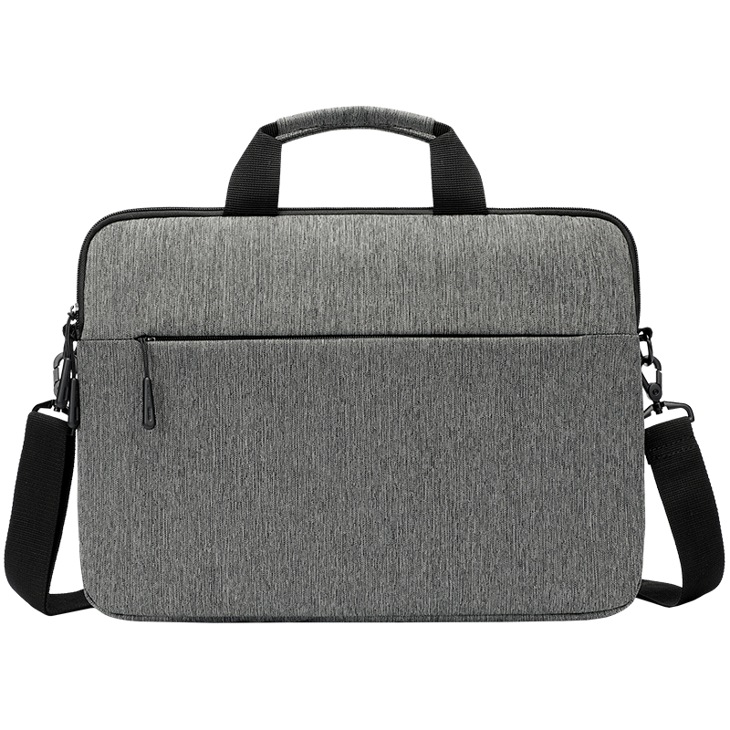 联想（Lenovo）电脑包14/15.6英寸笔记本手提包公文包 商务斜挎轻薄便携单肩包鼠套装 灰色