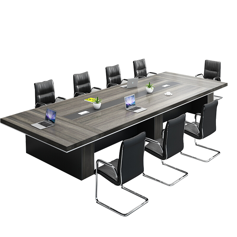 步厘（BuLi） 大型会议桌椅组合长条桌办公桌办公家具板式洽谈培训桌椅接待桌现代简约 3.6米会议桌+12把椅子