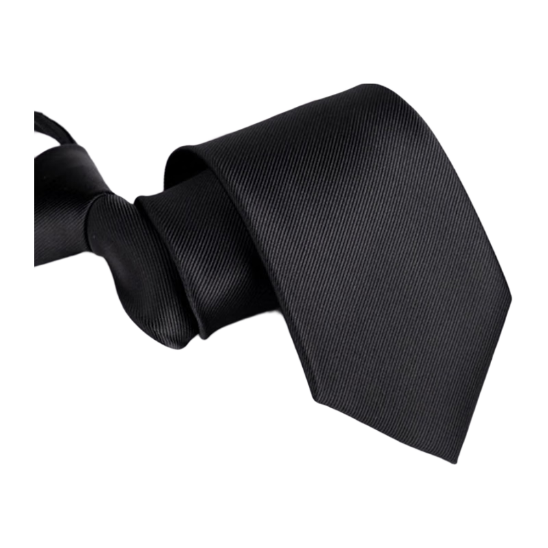 GLO-STORY 拉链领带 8cm男士商务正装潮流领带礼盒装MLD824065 黑色