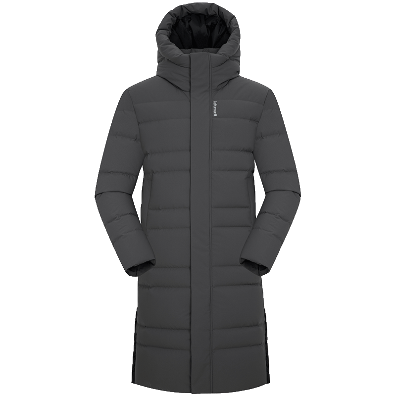 LAFUMA樂飛葉戶外羽絨服男 長款過膝防潑水鵝絨運動保暖 LMJU4DH10 煙灰色DE S (46) 170/92A