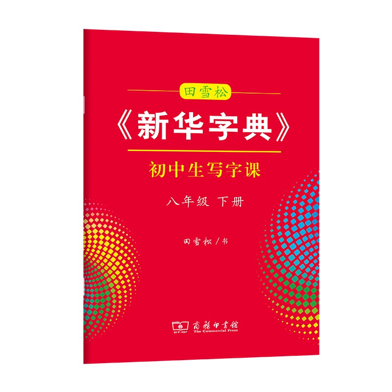 田雪松字帖《新华字典》初中生写字课 八年级下册配统编语文教科书楷书钢笔字帖硬笔书法练字描红