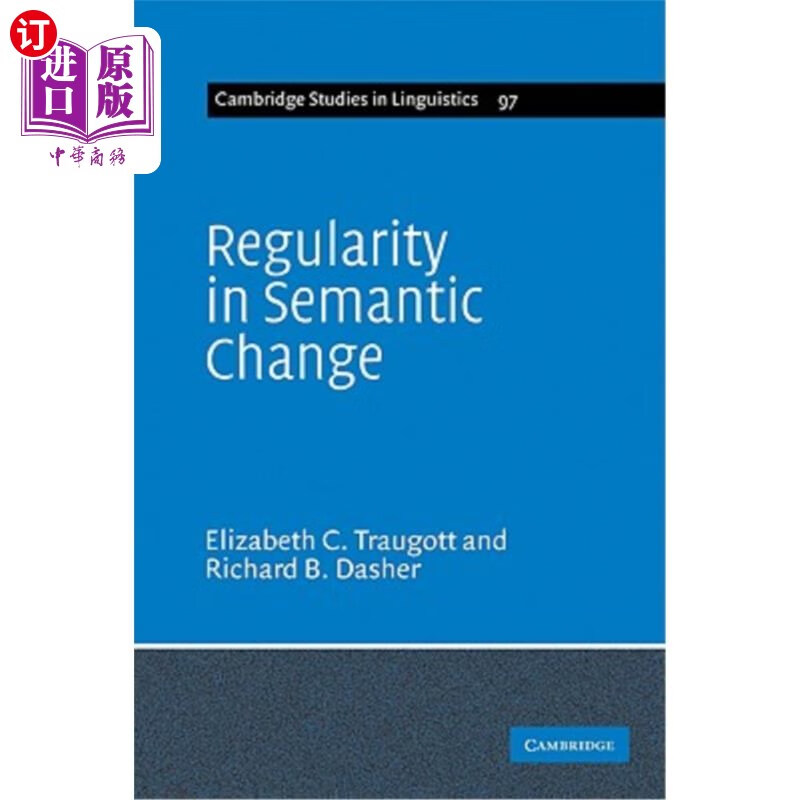 海外直订regularity in semantic change 语义变化的规律