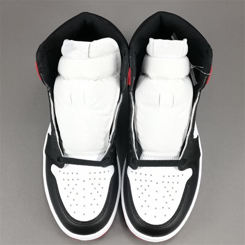 珠莱曼乔1 black toe黑脚趾黑白红高帮篮球鞋 男女运动休闲鞋 / 36