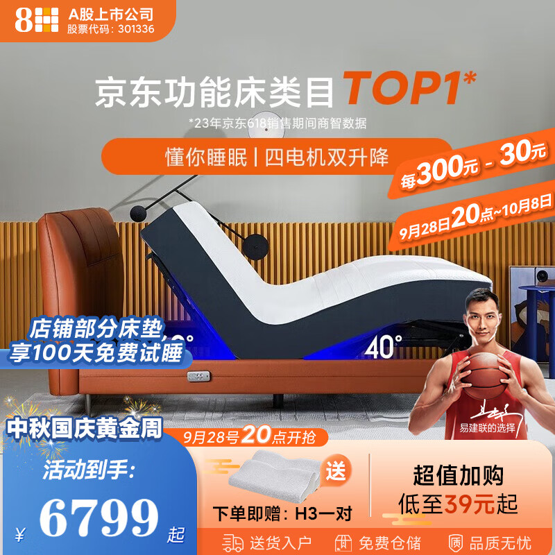 8H Feel真皮电动床XPRO 语音控制双人床带床垫 智仕灰 1.8套装(真皮床+弹簧20CM床垫）属于什么档次？