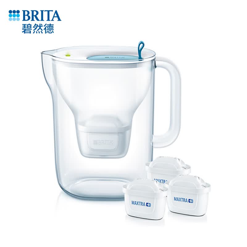 碧然德（BRITA）设计师滤水壶2.4L过滤净水器净水壶style Cool壶+多效滤芯3枚 （含组套）高性价比高么？