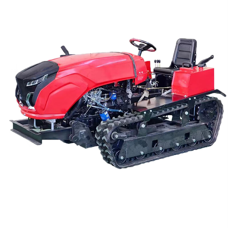 履带式拖拉机多功能耕地机四驱柴油旋耕机水旱两用微耕机挖机 50马力