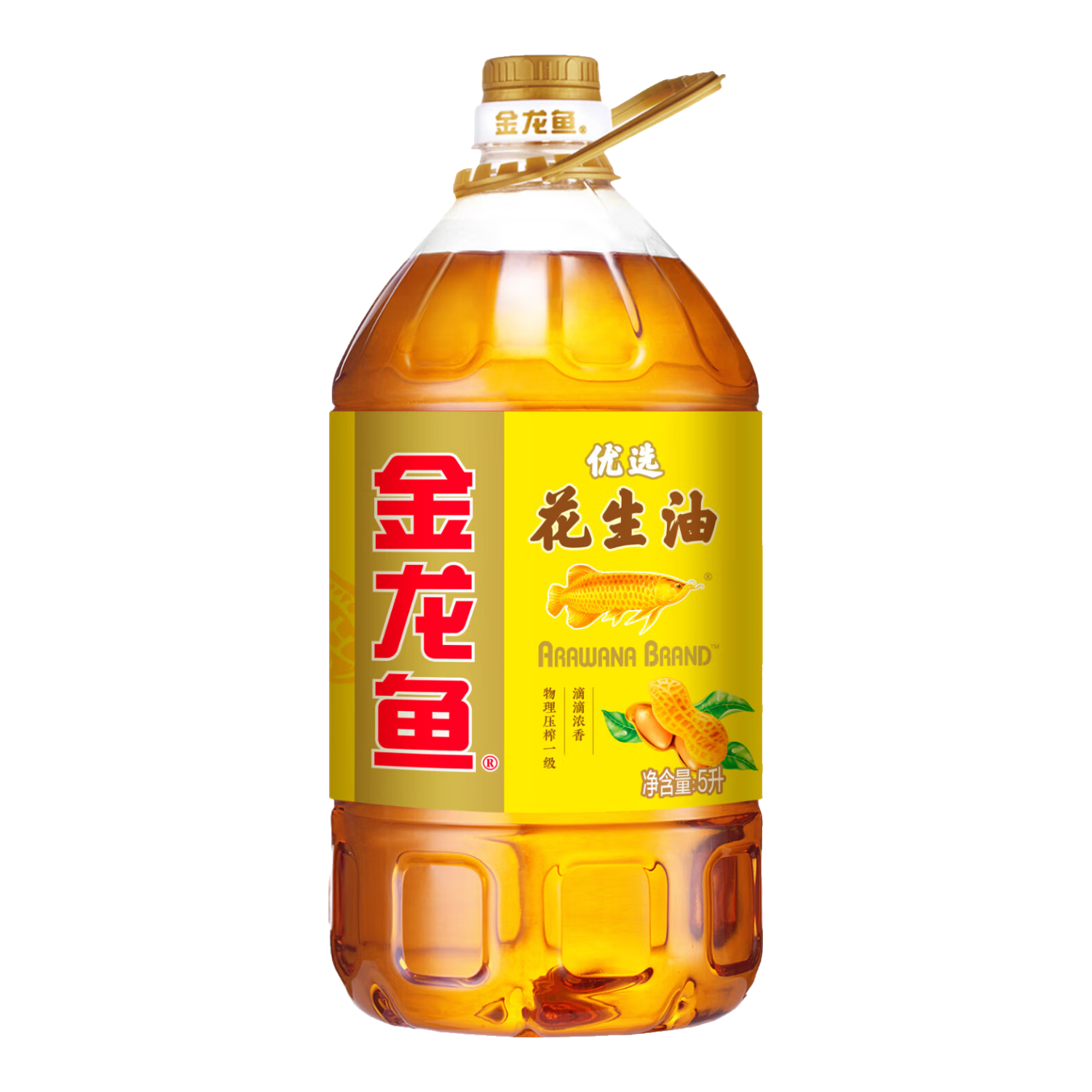 金龙鱼 食用油 优选花生油5L