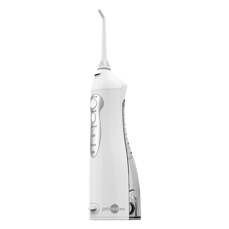 博皓电动冲牙器洗牙器冲洗器牙齿清洁器水牙线牙垢去除工具口腔冲水器清牙器正畸 家用便携式 实用礼物 象牙白