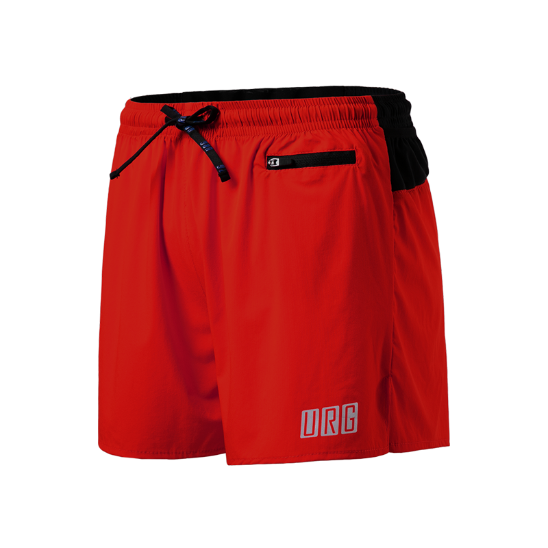 runner gear speed short专业马拉松男女跑步短裤新配色 男款中国红
