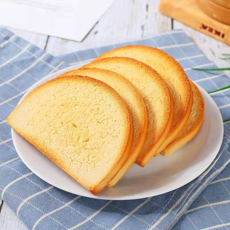 烤馍片早餐饼干非油炸馒头片整箱  1g 60包净重2斤 纯手工大片原味