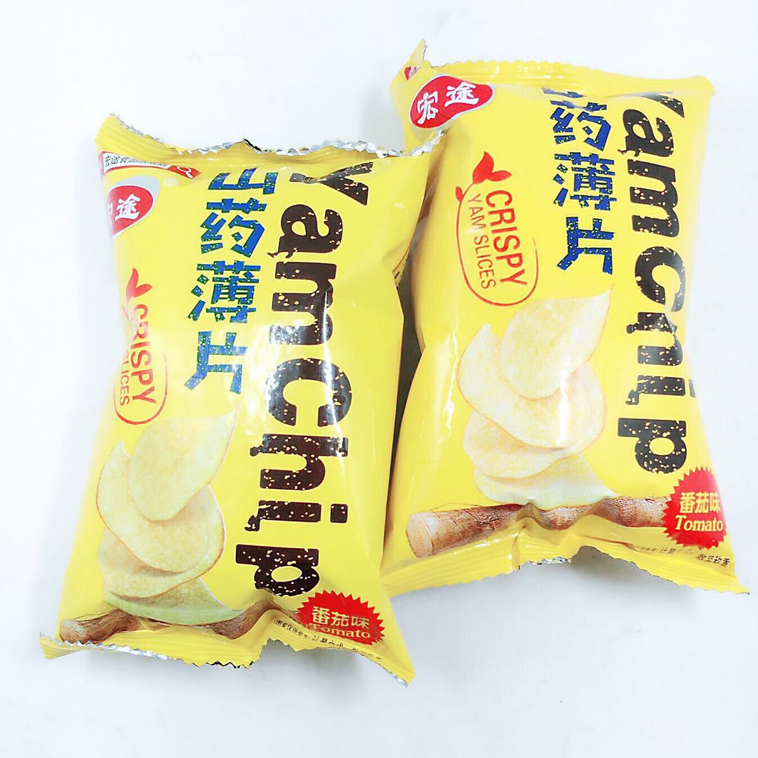 宏途山药薄片番茄酱香烤翅味休闲零食1件8斤 番茄