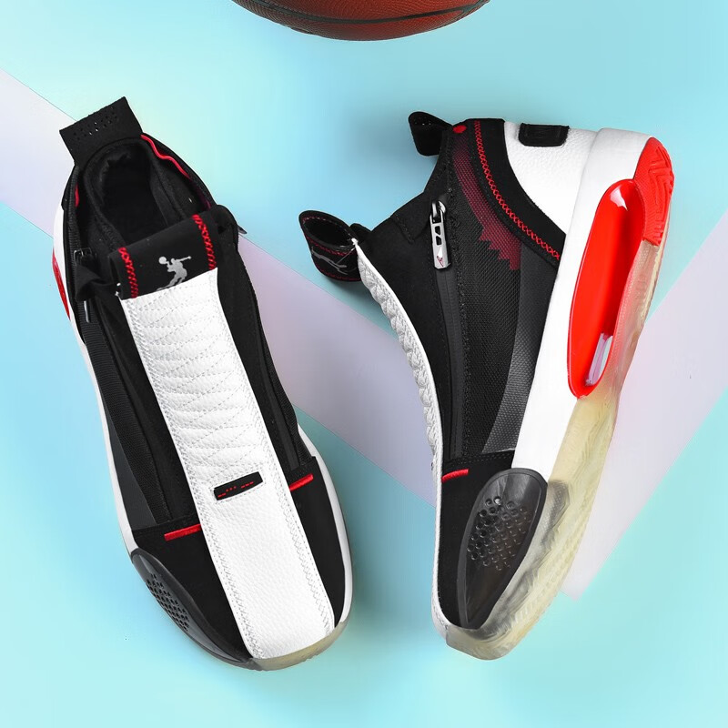 堡勒迪篮球鞋无鞋带不系带球鞋男篮耐磨防滑运动学生体育生高中生鞋子