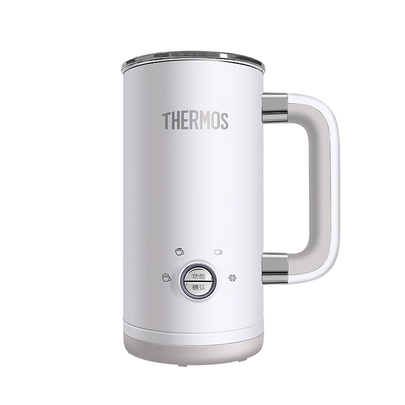 THERMOS【國家補貼】膳魔師多功能奶泡機電動家用咖啡奶泡杯全自動冷熱雙用打奶泡器小型便攜 EHA-5606A