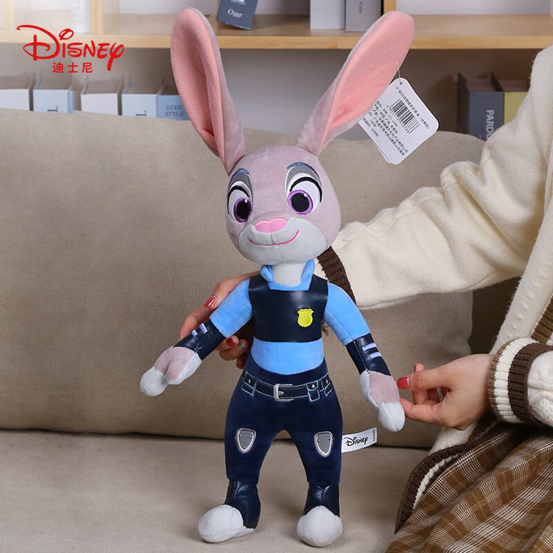 迪士尼（Disney）兔子毛绒玩具抱枕公仔情人节礼物送女友520情人节礼物女生生日礼物女 15号疯狂动物城朱迪