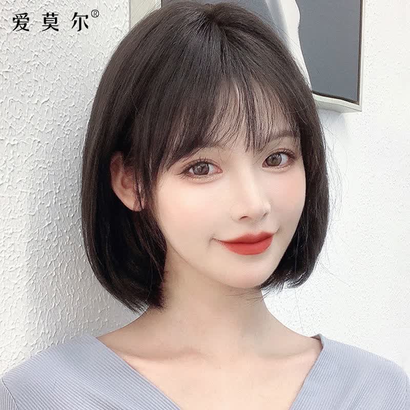 爱莫尔假发女真发自然全头套自然化疗光头仿真短发波波头真人发丝 栗棕色【混发-递针顶心】高性价比高么？