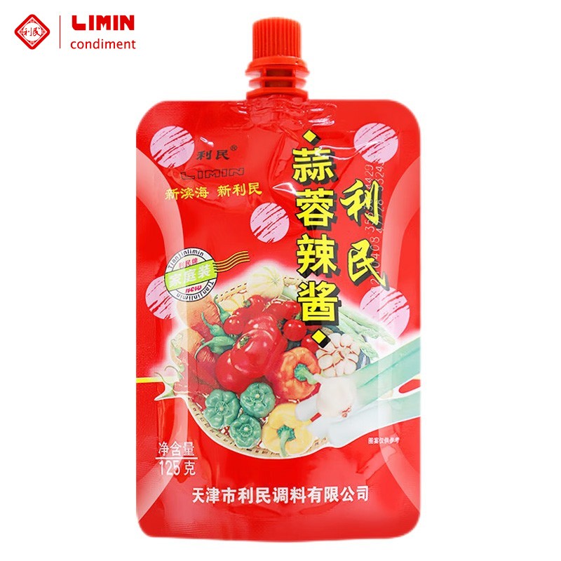 利民 蒜蓉辣酱 天津特产辣椒酱 东北锦州烧烤酱 拌面拌饭酱煎饼果子酱