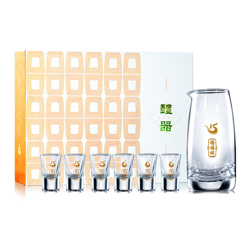 西凤酒 白酒杯分酒器套装 一口杯小酒杯分酒壶玻璃烈酒杯7件套套装怎么样,好用不?
