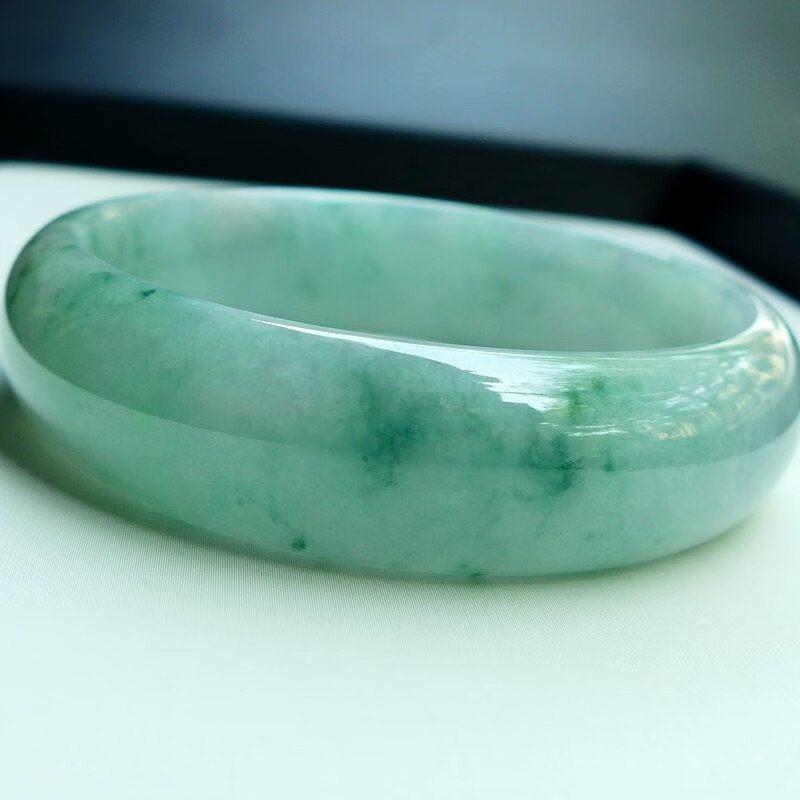 菲燕口径62.8mm缅甸天然a货翡翠平安手镯80.91g z