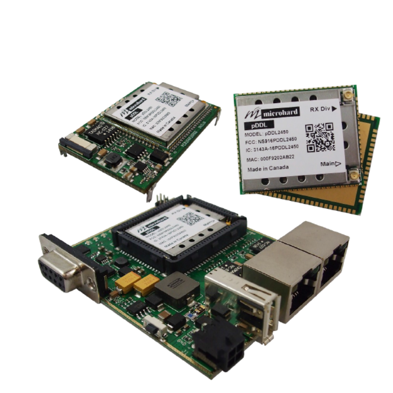 microhard pddl900无线数传图传电台模块mhs118100电台模块定制 pddl