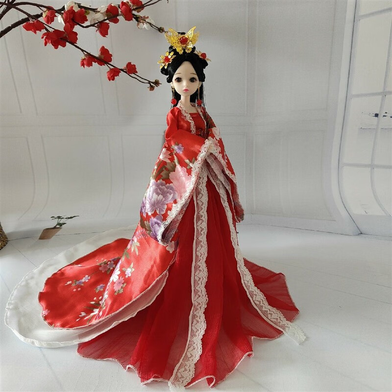 楷越古装汉服娃娃30厘米女孩生日礼物中国风娃娃玩具汉服公主 款式1