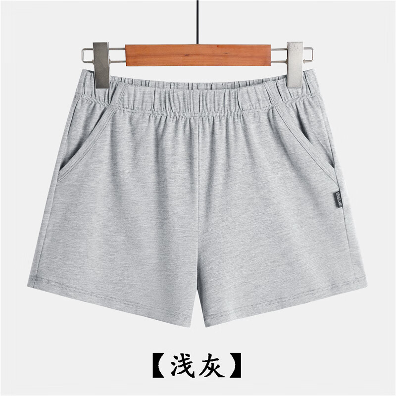 陆栈莫代尔睡裤男短款士三分夏季短裤宽松大裤衩夏天大码薄款纯棉家居