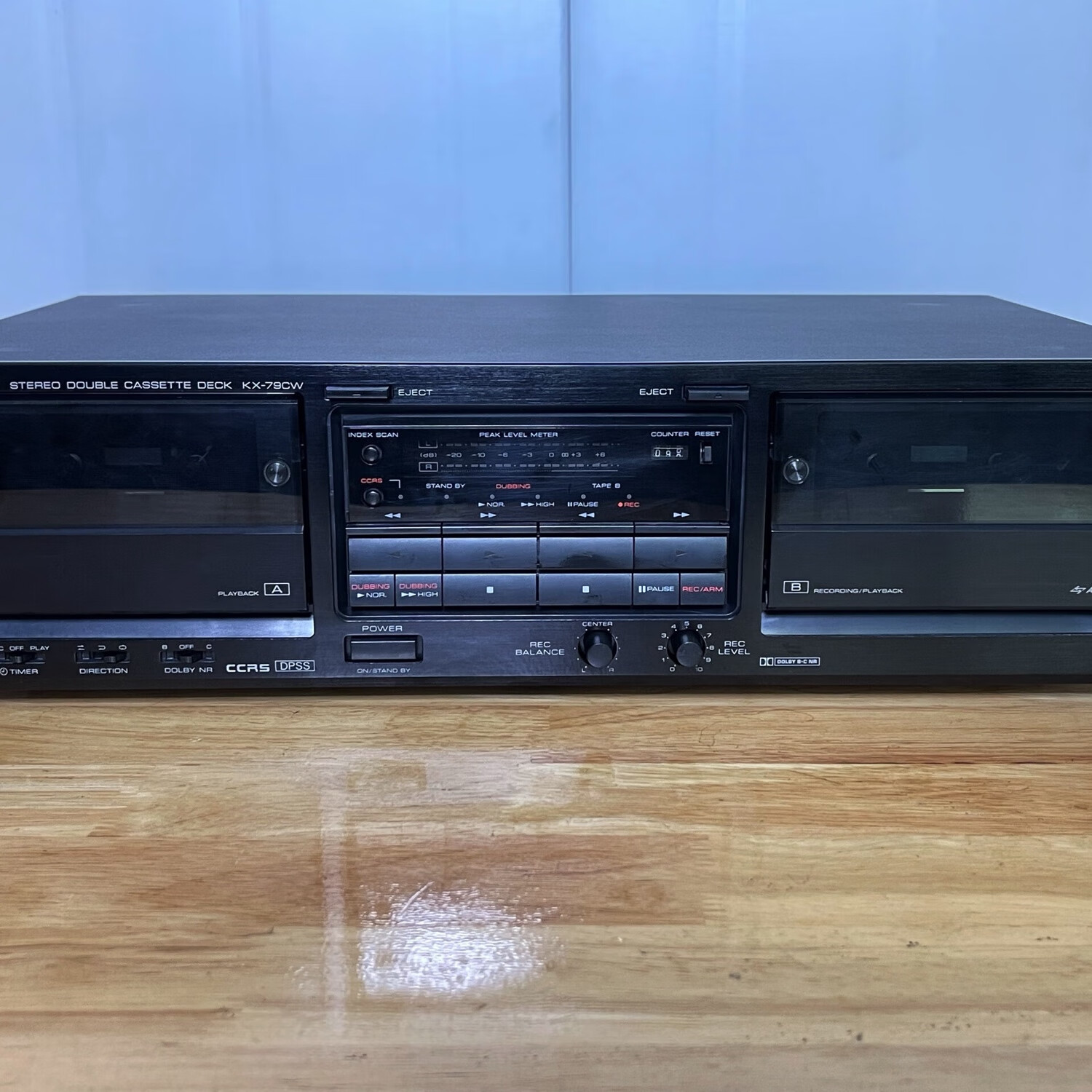 kenwood建伍kenwood kx-79cw磁带卡座录音播机轻触电控原装进口日本