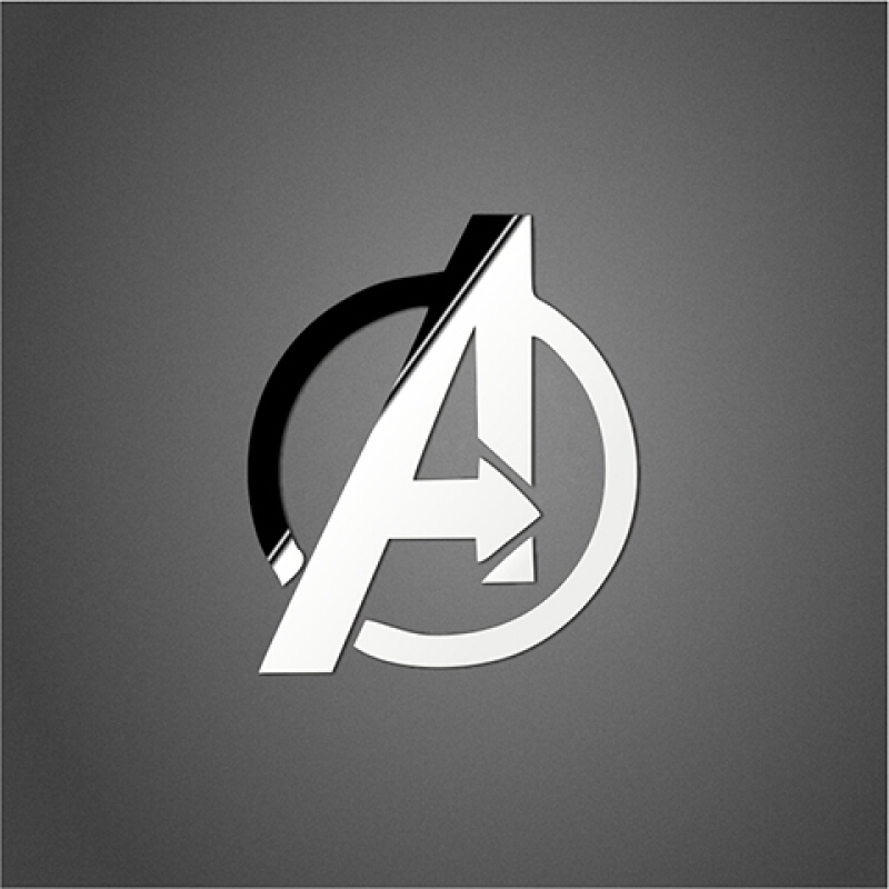 磐洛 钢铁侠 外星人 漫威周边金属贴 手机电脑装饰贴纸通用 a212漫威