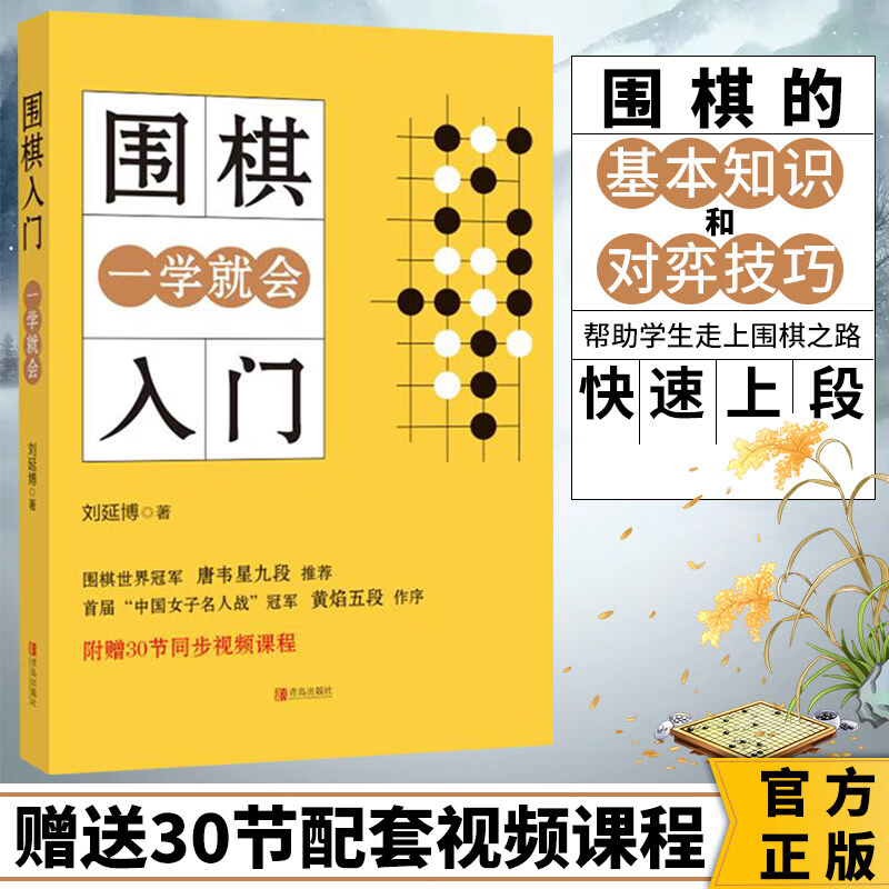 【赠配套视频】围棋入门书籍 初学者幼儿小学生围棋书籍大全 棋谱速成