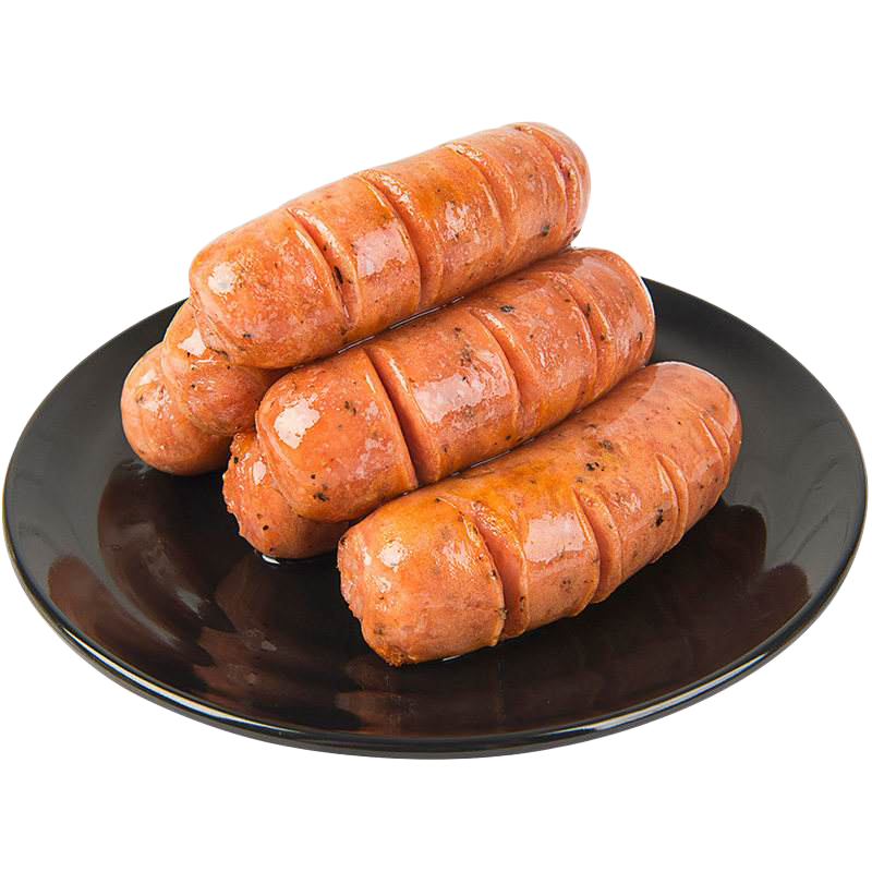 500g(10根) 90%含肉量 台湾热狗冷冻猪肉香肠 烧烤火锅生鲜食材