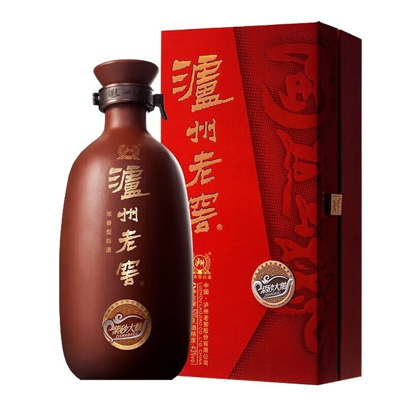 泸州老窖 紫砂大曲 52度浓香型白酒大曲酒 送礼高度白酒 52度 500ml 1