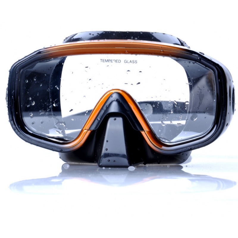 潜水呼吸器 美国vr浮潜潜水眼镜面罩深潜面镜全干式呼吸管潜水泳l