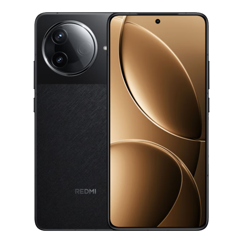 PLUS会员：小米REDMI 红米K80  第三代骁龙8 IP68防尘防水 6550mAh大电池 小米澎湃OS 玄夜黑 16GB+256GB