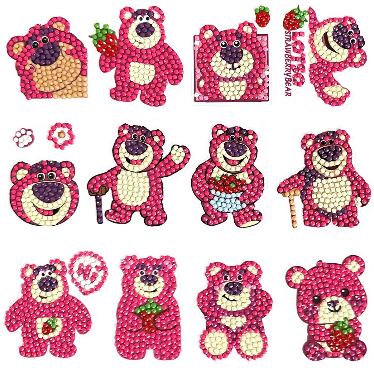 贝可麦拉儿童钻石贴画手工diy装饰贴纸玩具奖励贴男女孩幼儿园礼物贴