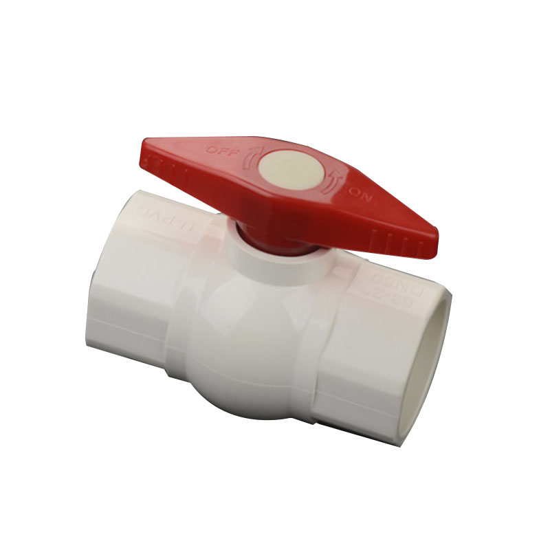 巨成 pvc球阀dn32 管路水管球阀塑料开关阀门 一个装 企业定制