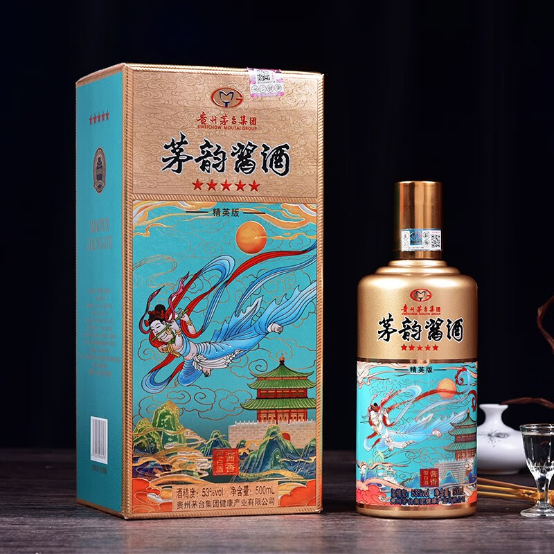 贵州茅台集团健康产业有限公司 茅韵酱酒精英版 飞天仕女图 53度酱香