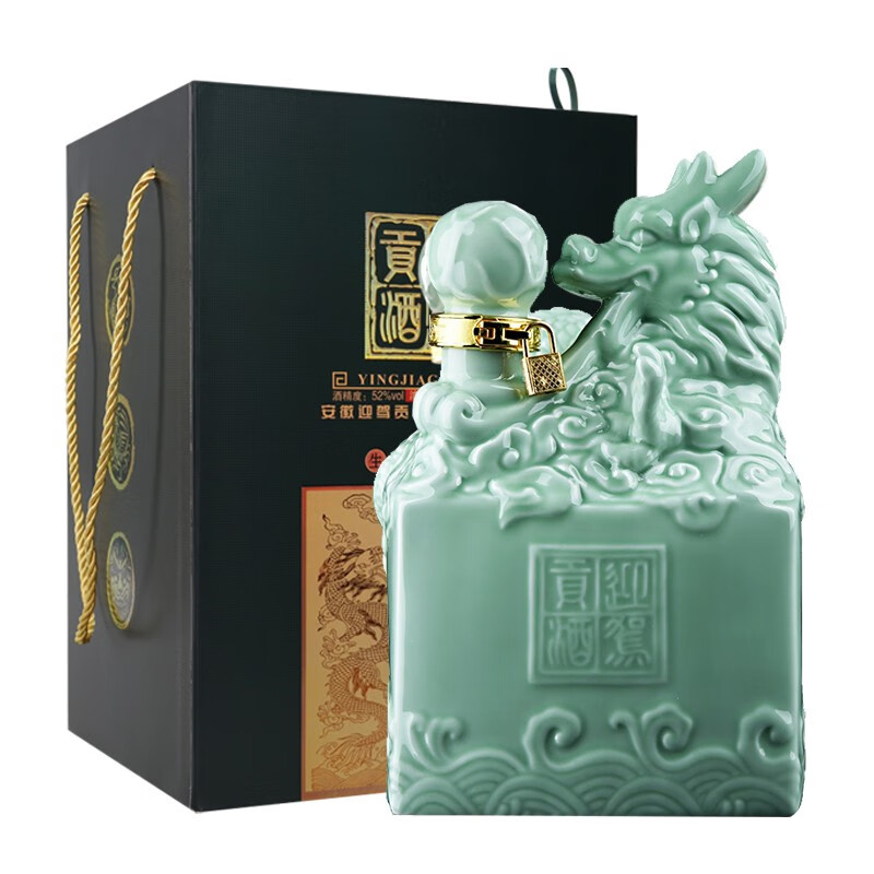 迎驾贡酒 （YJGJ）【官方】白酒 浓香型 龙皇玉玺  52度 2.5L 1坛