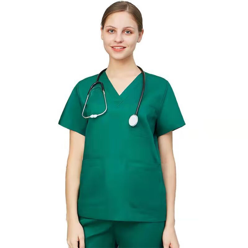 洗手衣刷手衣短袖分体套装隔离服男女隔离室口腔工作牙科口腔医生护士