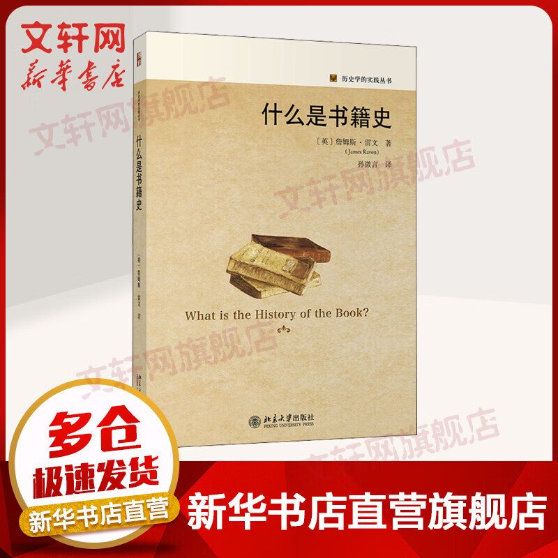 什么是书籍史 历史学的实践丛书 詹姆斯·雷文著 北京大学出版社 一本了解世界范围内书籍史研究之来龙去脉、方法旨趣的大家小书 图书