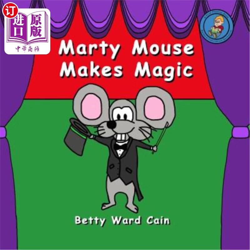 海外直订marty mouse makes magic 老鼠马蒂会变魔术