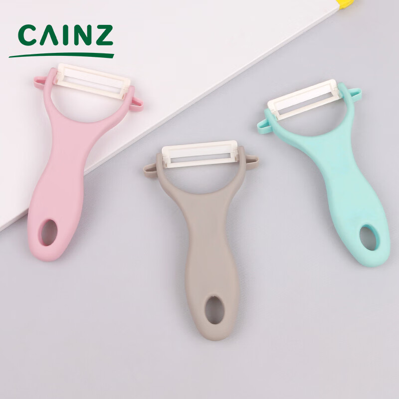 日本CAINZ家迎知陶瓷削皮刀-多功能厨房水果刨刀