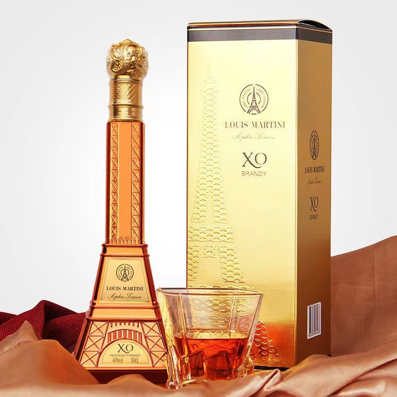 路易玛迪尼(louie mardini) 索菲铁塔白兰地 法国原酒进口洋酒xo 礼盒