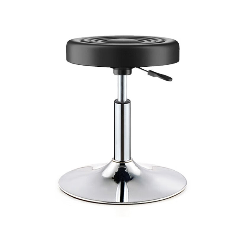 背 黑色 实验室实验凳工厂工作椅办公室带靠背可旋转升降高脚凳子