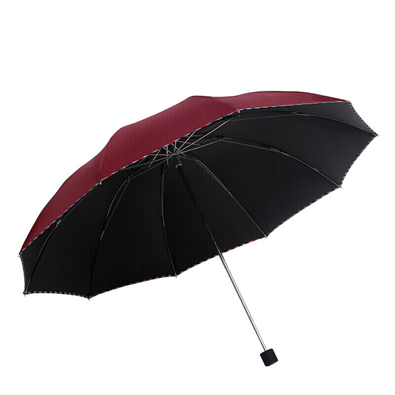 天堂伞晴雨伞加大加固防晒晴雨两用经典商务遮阳伞强效拒水女伞是单层的还是多层的，有黑胶吗？